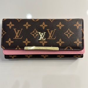 Monogram pink/brown wallet
